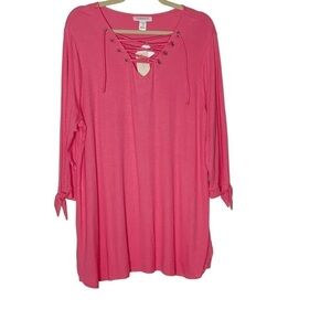 MOTHERHOOD Maternity orange maternity top. Size 1X